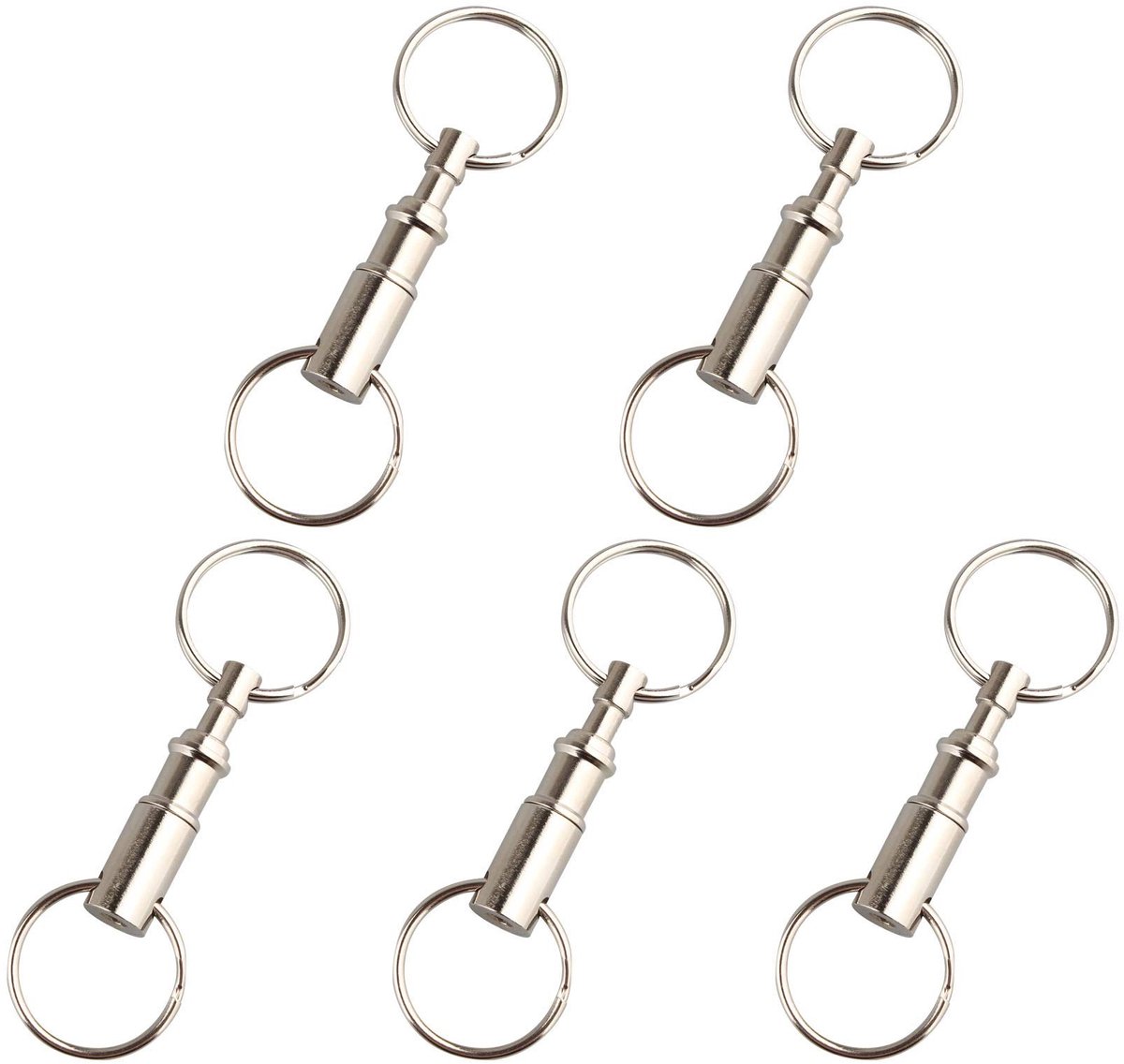 Solidchoice - Set van 5 Snelle Ontkoppelbare Sleutelhangers