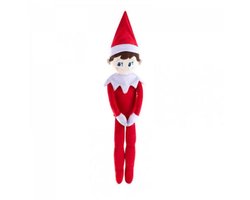 The Elf on the Shelf Plushee Pals Huggable Boy – Pluche Kerstelf – 69 cm – Rood/Wit ofici:ele EAN: 814854011903