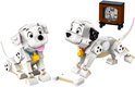 LEGO Disney Lucky & Penny 101 Dalmatiërs puppies, met een bot en een oude tv.