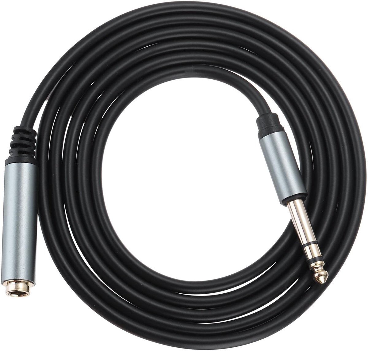 Solidchoice - 6.35mm 1/4 Inch Male naar Female Audio Kabel - 1.83m Aux Verlengkabel voor HiFi Geluid