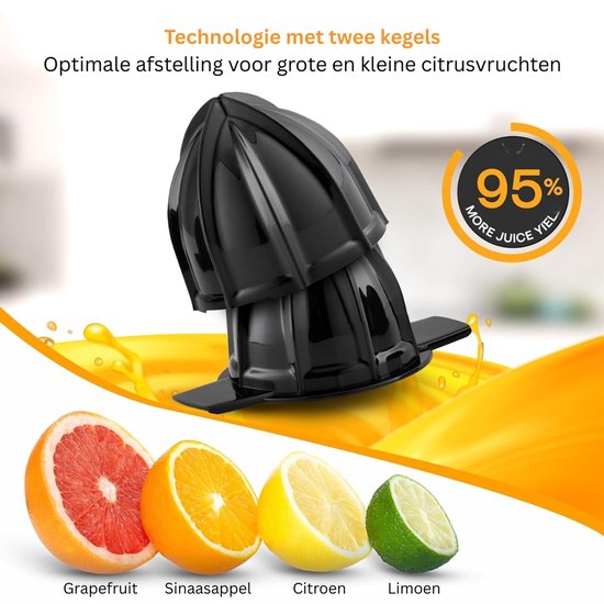 Zavio® Sinaasappelpers - Citruspers Elektrisch - Fruitpers van Zavio — afbeelding 2