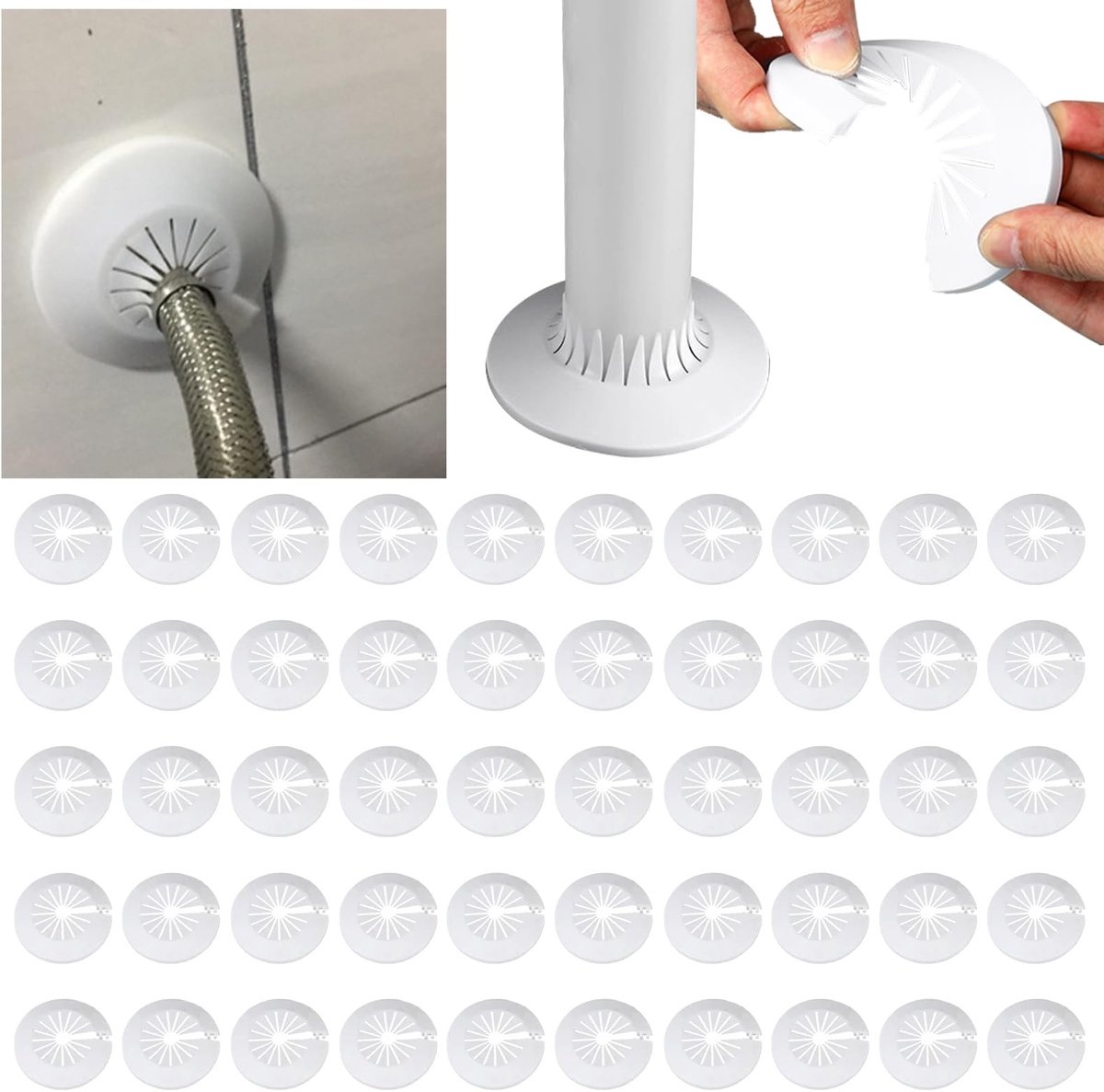 Solidchoice - Universele Verwarmingsbuis Rosettes voor Radiatoren en Verwarmingspijpen