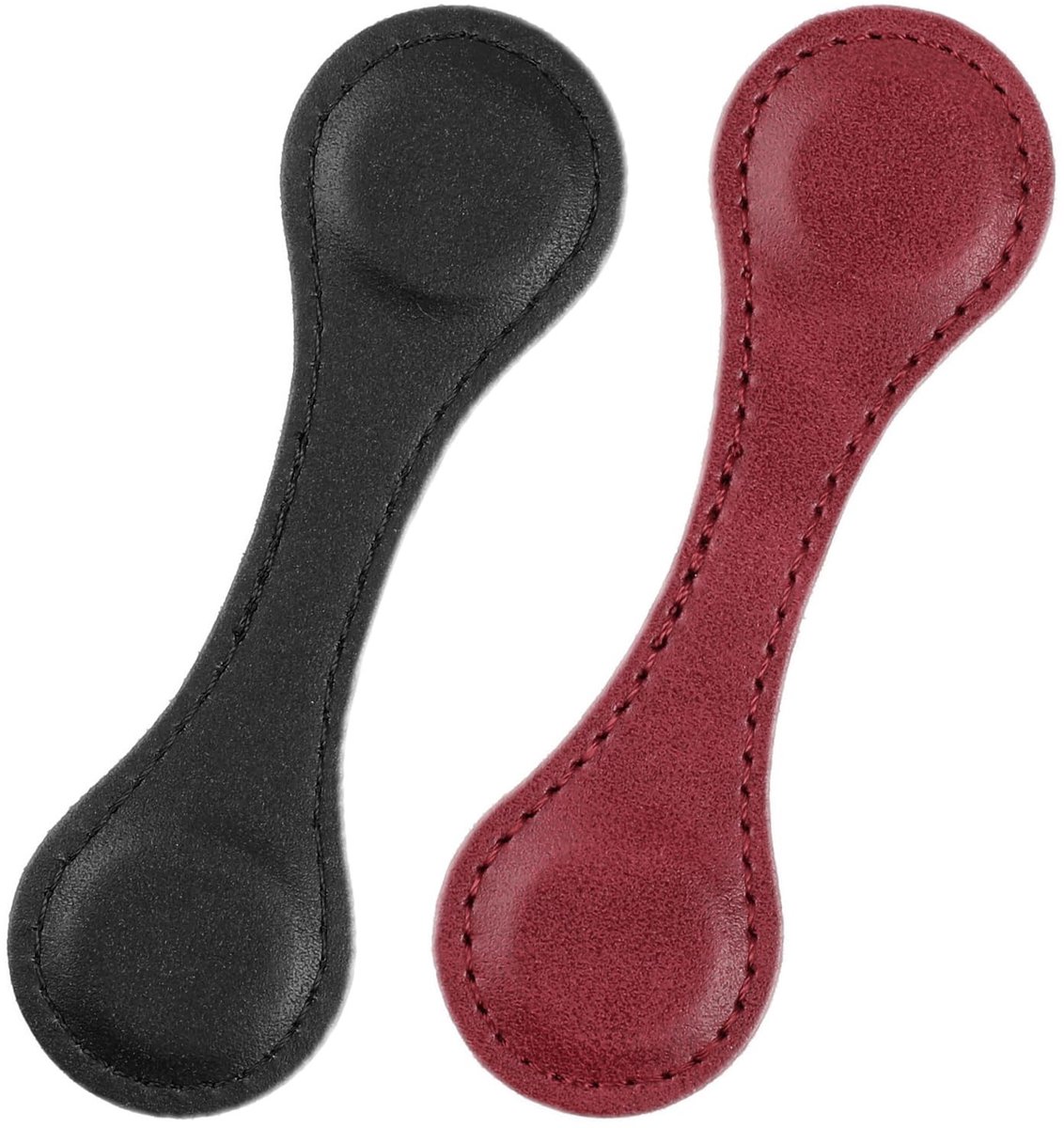 Solidchoice - Set van 2 Magnetische Lederen Boekenleggers