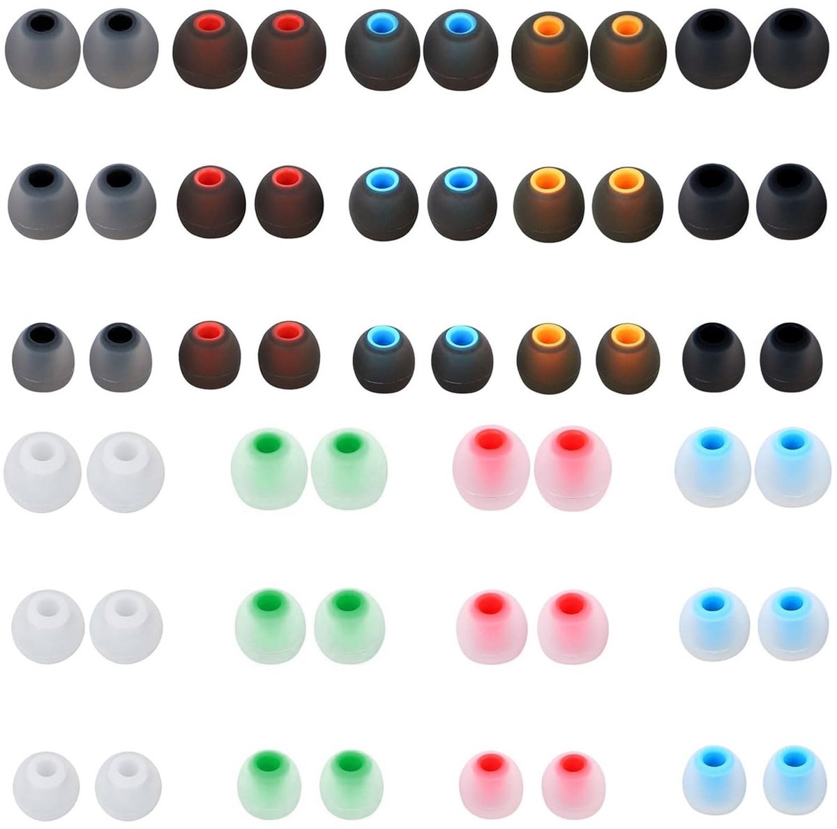 Solidchoice - 54 Stuks Vervangende Silicone Oordopjes voor Hoofdtelefoon