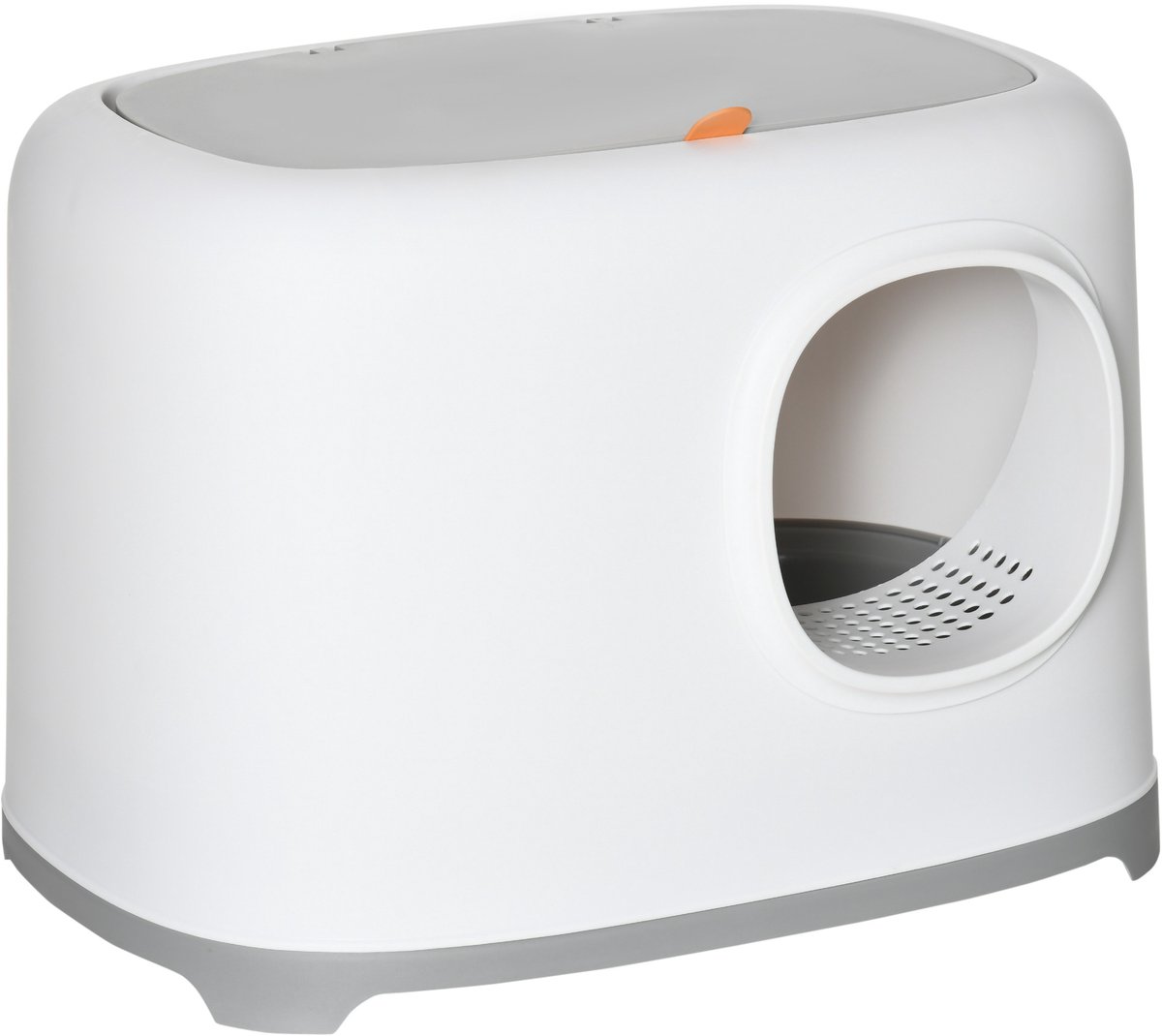 Kattenbak met deksel, geurvrij - grote gesloten kattenbak met instap en schepje - voor katten tot 15 kg - lekvrije bodem