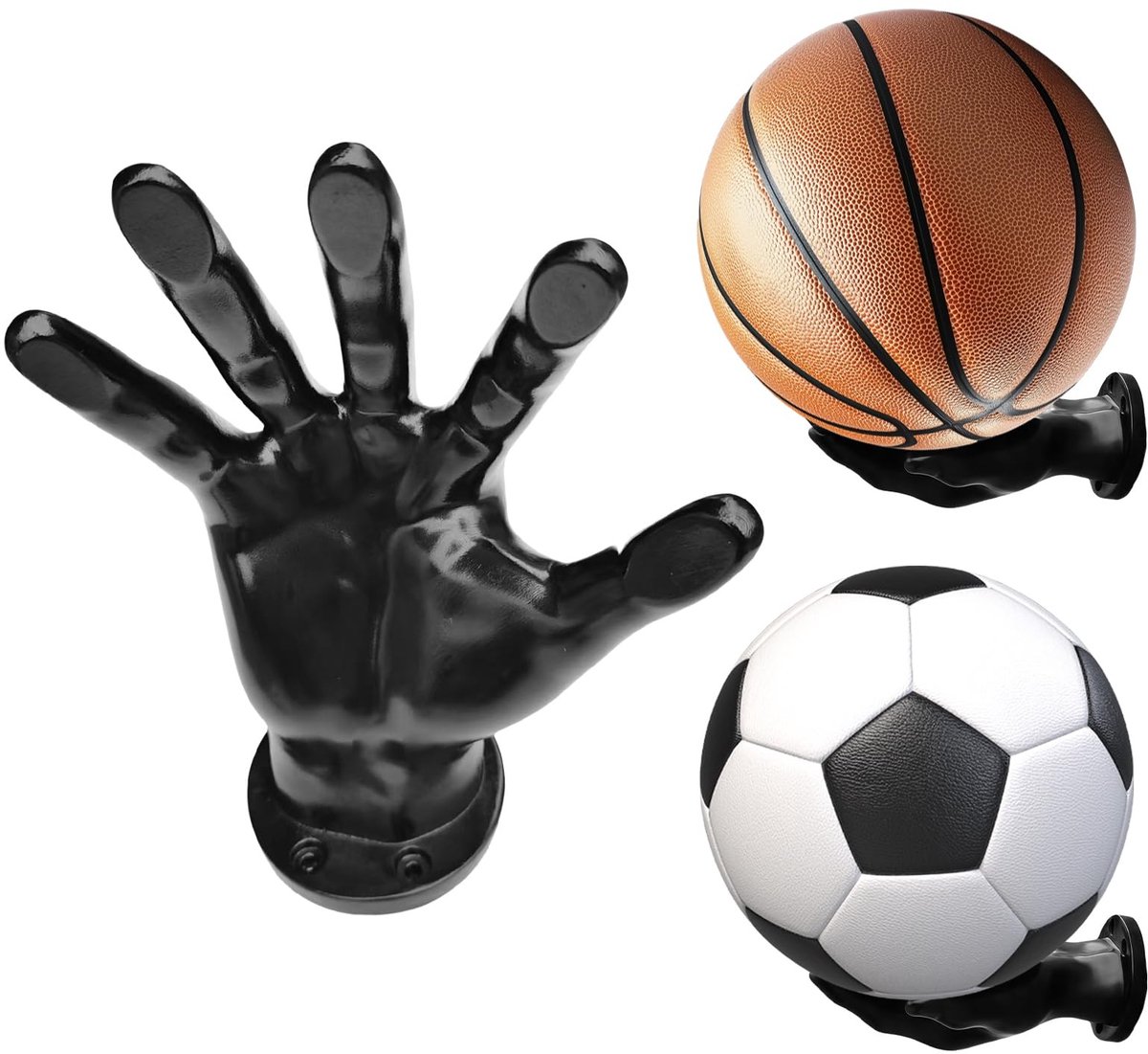 Solidchoice - Set van 2 Palmvormige Basketbalhouders