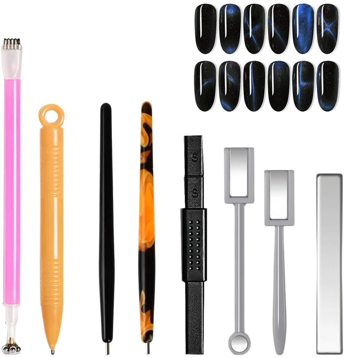 Solidchoice - 8 Stuks Magnetische Nagelsticks voor Nail Art