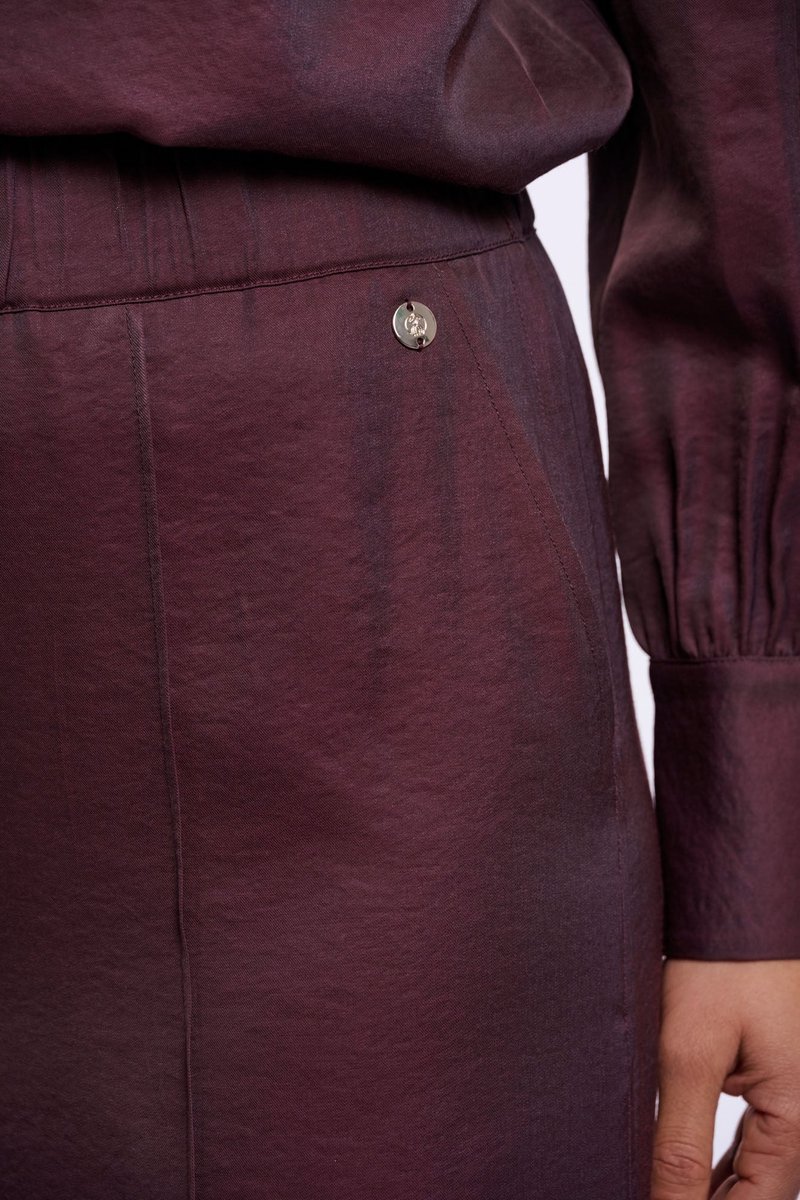Rino & Pelle Broeken - Nena wide leg trousers - Fudge cloak