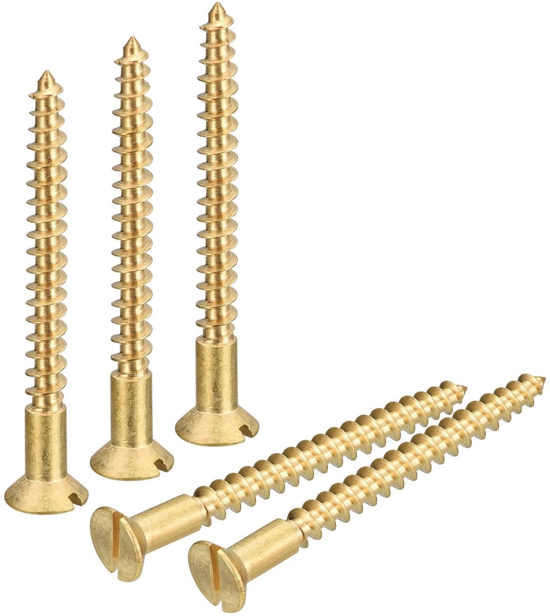 Solidchoice - Set van 30 Messing Houtschroeven voor Meubelprojecten