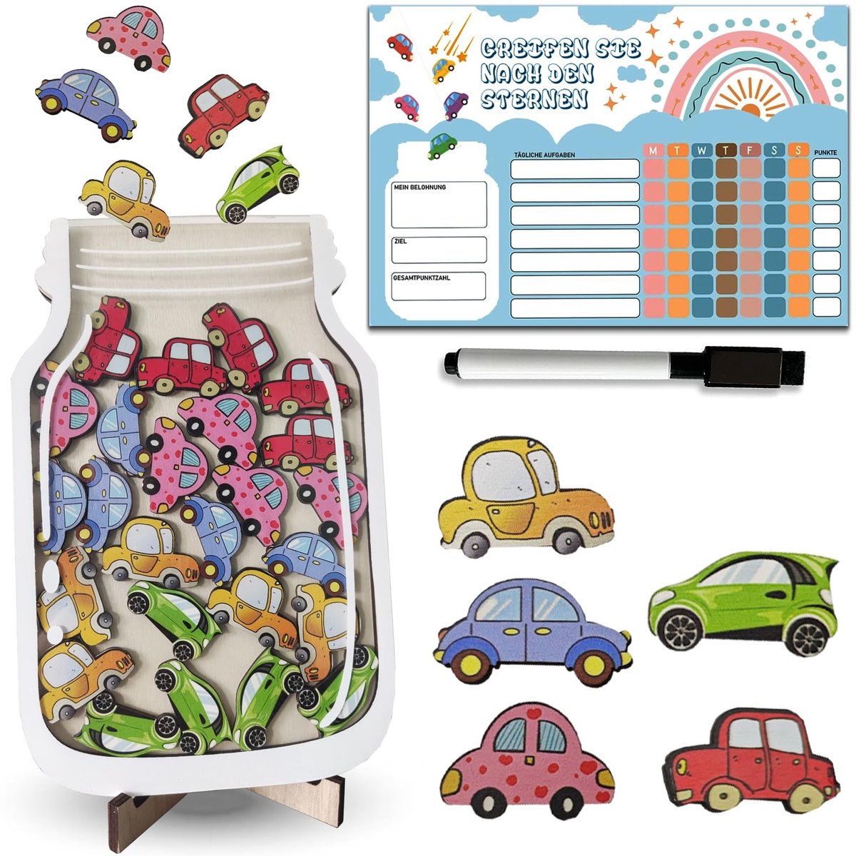 Solidchoice - Magnetische Beloningsglazen voor Kinderen - Effectief Beloningssysteem voor Gedrag