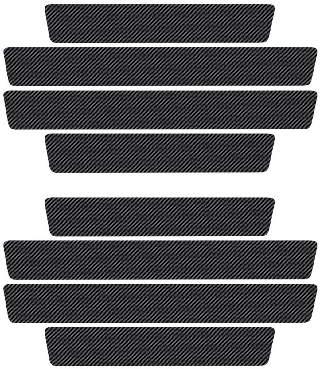 Solidchoice - Set van 2 Carbon Fiber Raamstijlen, Bescherming voor Auto Deuren