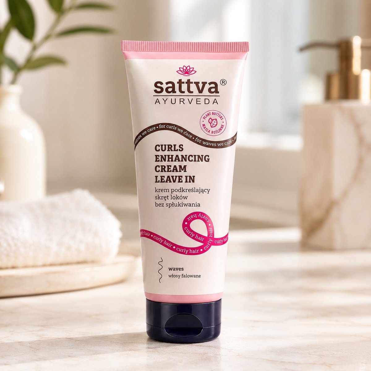 Leave in, krulversterkende crème, curls enhancing cream, leave in, Sattva Ayurveda, 200 ml