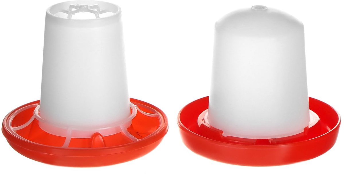 Solidchoice - Voedings- en Drinkset voor Kippen, 160ml en 160g