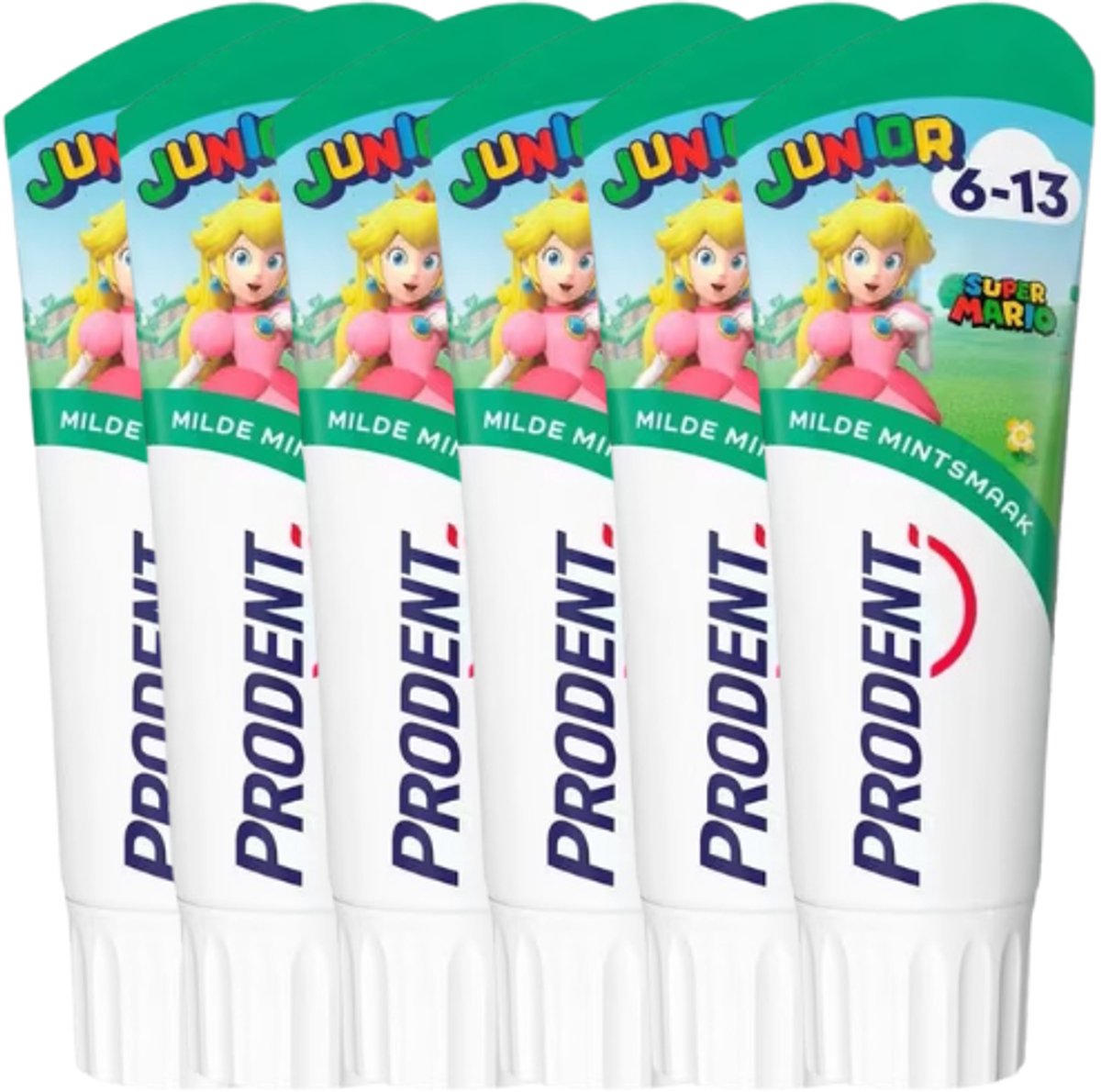 Prodent Junior 6-13 Jaar Tandpasta - 6 x 75 ml - Super Mario & Milde Muntsmaak