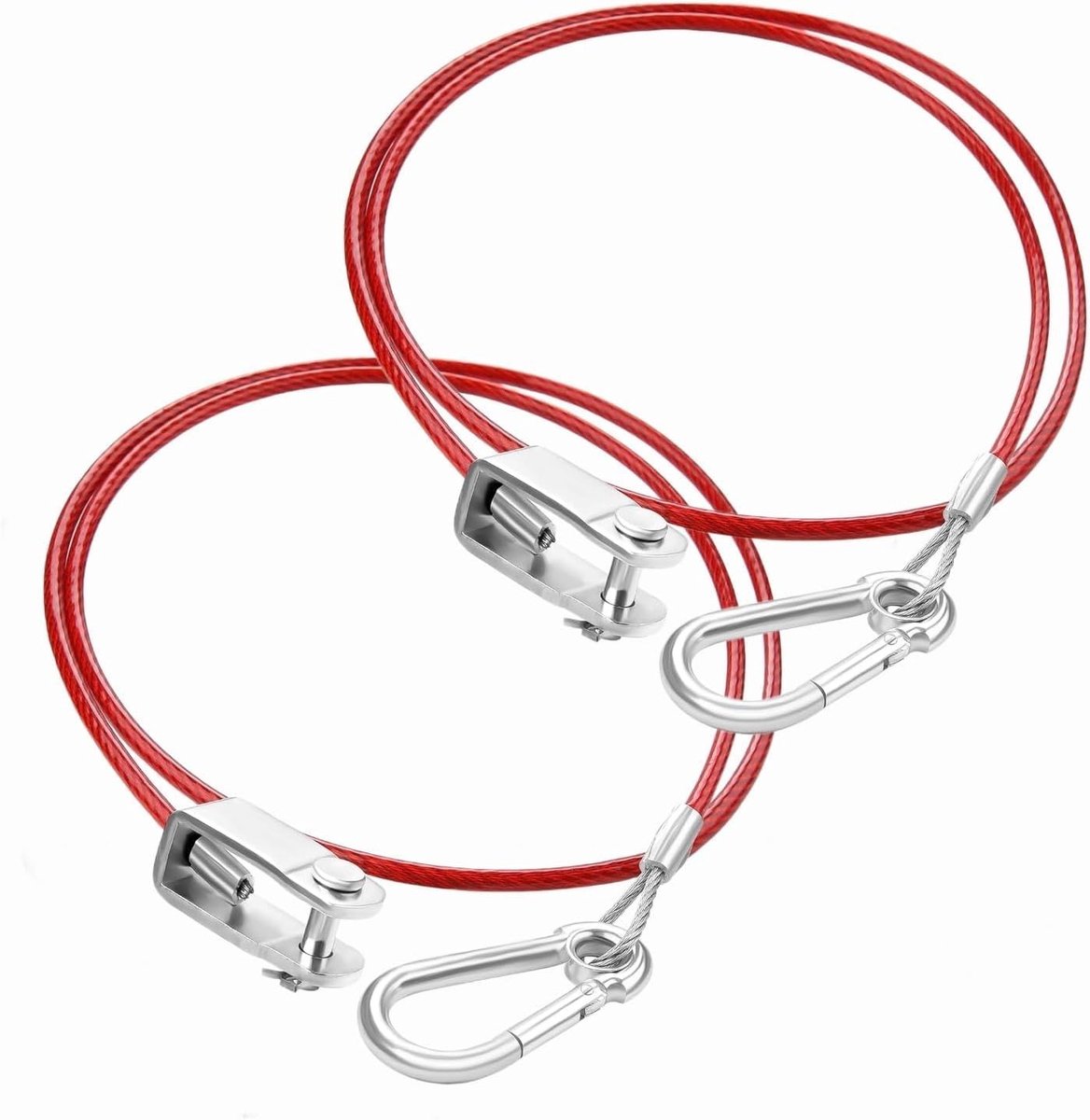 Solidchoice - Set van 2 Aanhangertouwen van 1 Meter