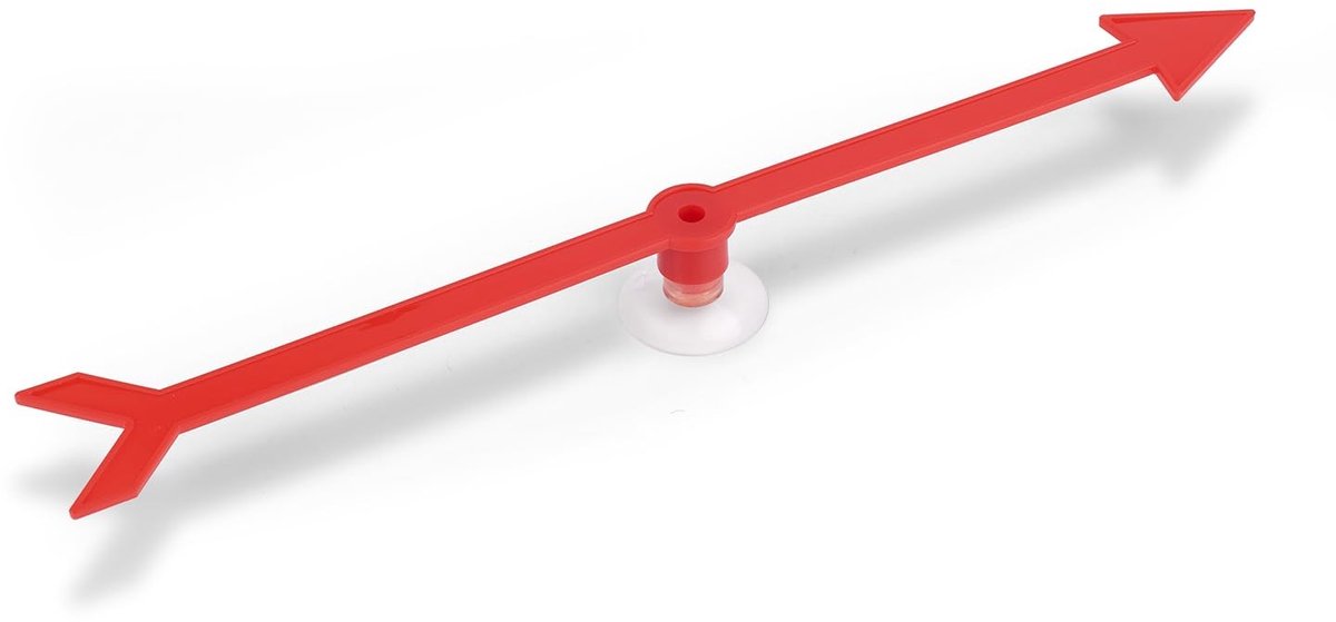 Solidchoice - Rode Pijlspinner met Zuignap voor Spelletjes