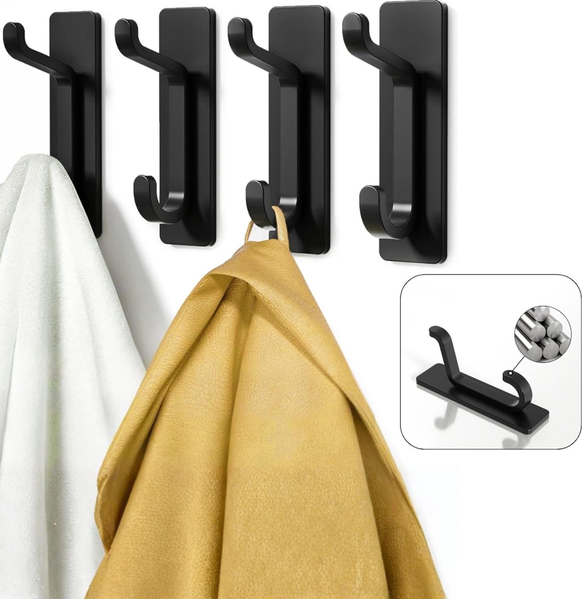 Zavio® Deurhaak - Deurkapstok - Deurhanger