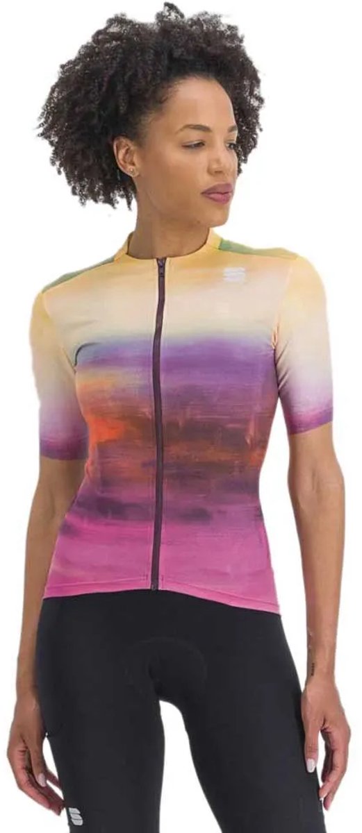 Sportful Flow Supergiara W Jersey - Carmine Rose Yellow