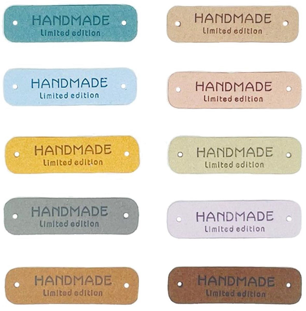 Solidchoice - 50 Stuks PU Lederen Labels Kleding DIY Accessoires 1,5 x 5 cm
