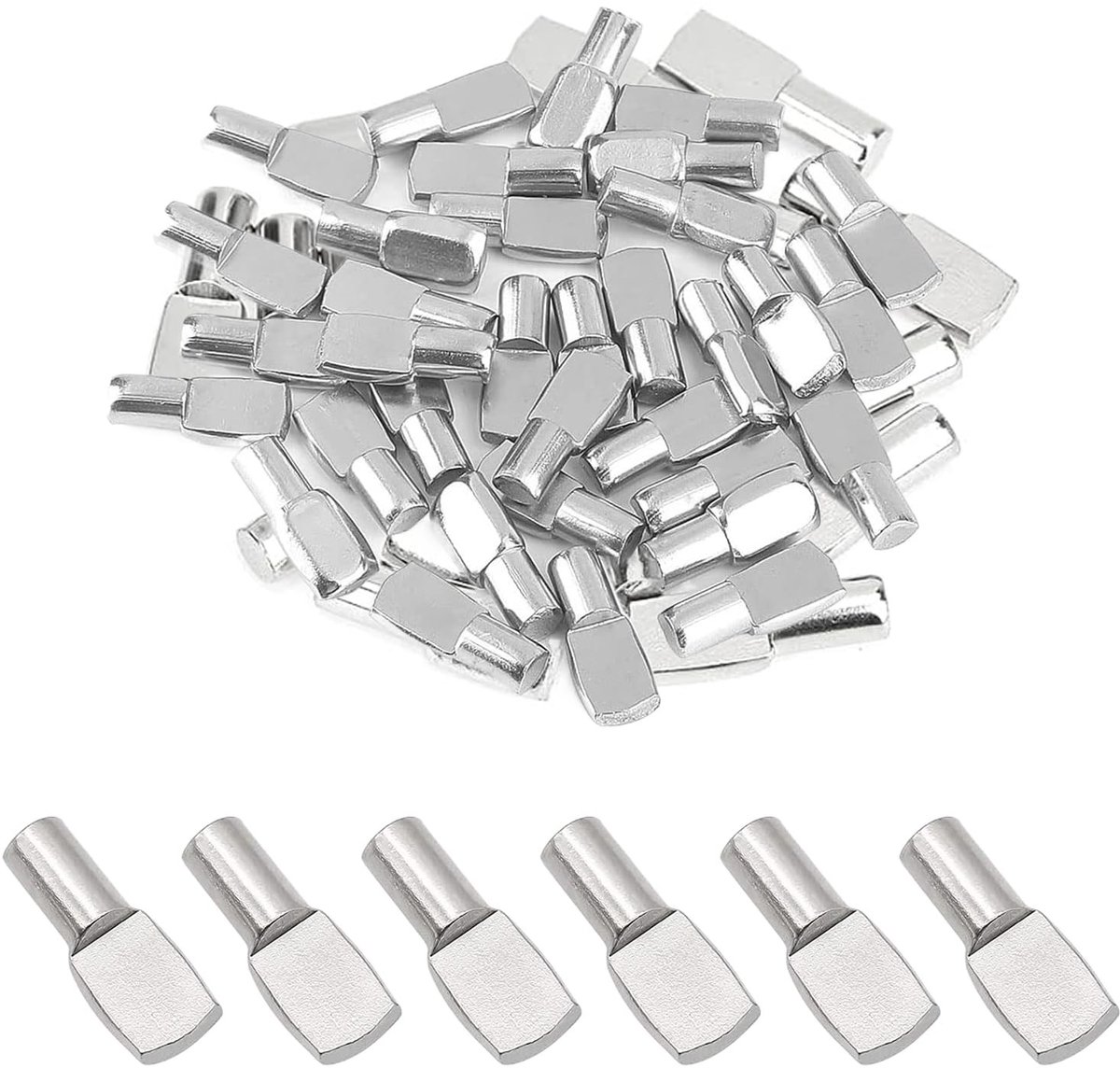 Solidchoice - Set van 100 Planksteunen met Opbergtas