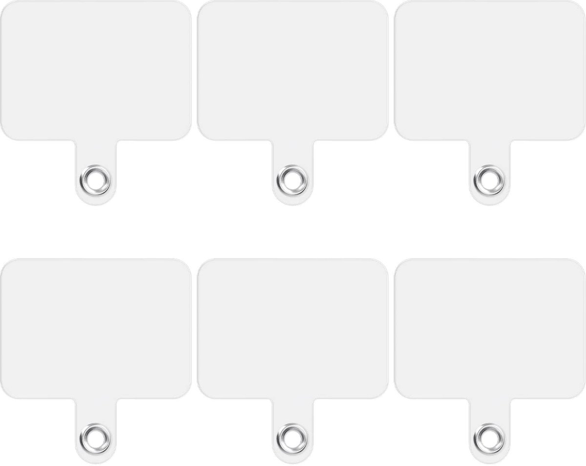 Solidchoice - Set van 6 Mobiele Telefoonkettingen met Ringen