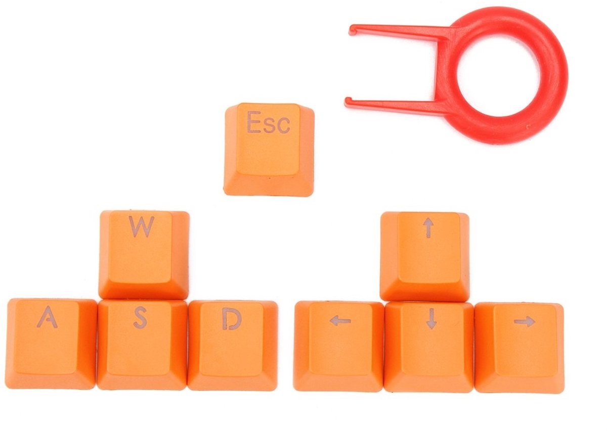 Solidchoice - Set van 9 Backlight Verlichte PBT Toetsen voor Mechanisch Toetsenbord