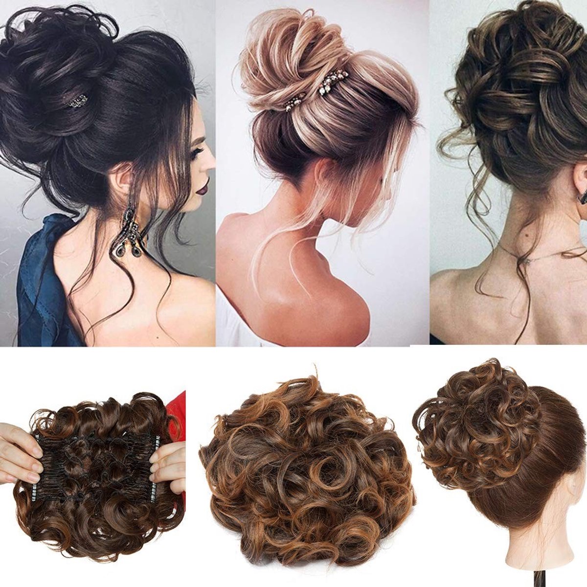 Solidchoice - Haartrekker in Kokvorm voor Gemakkelijk Haarstyling