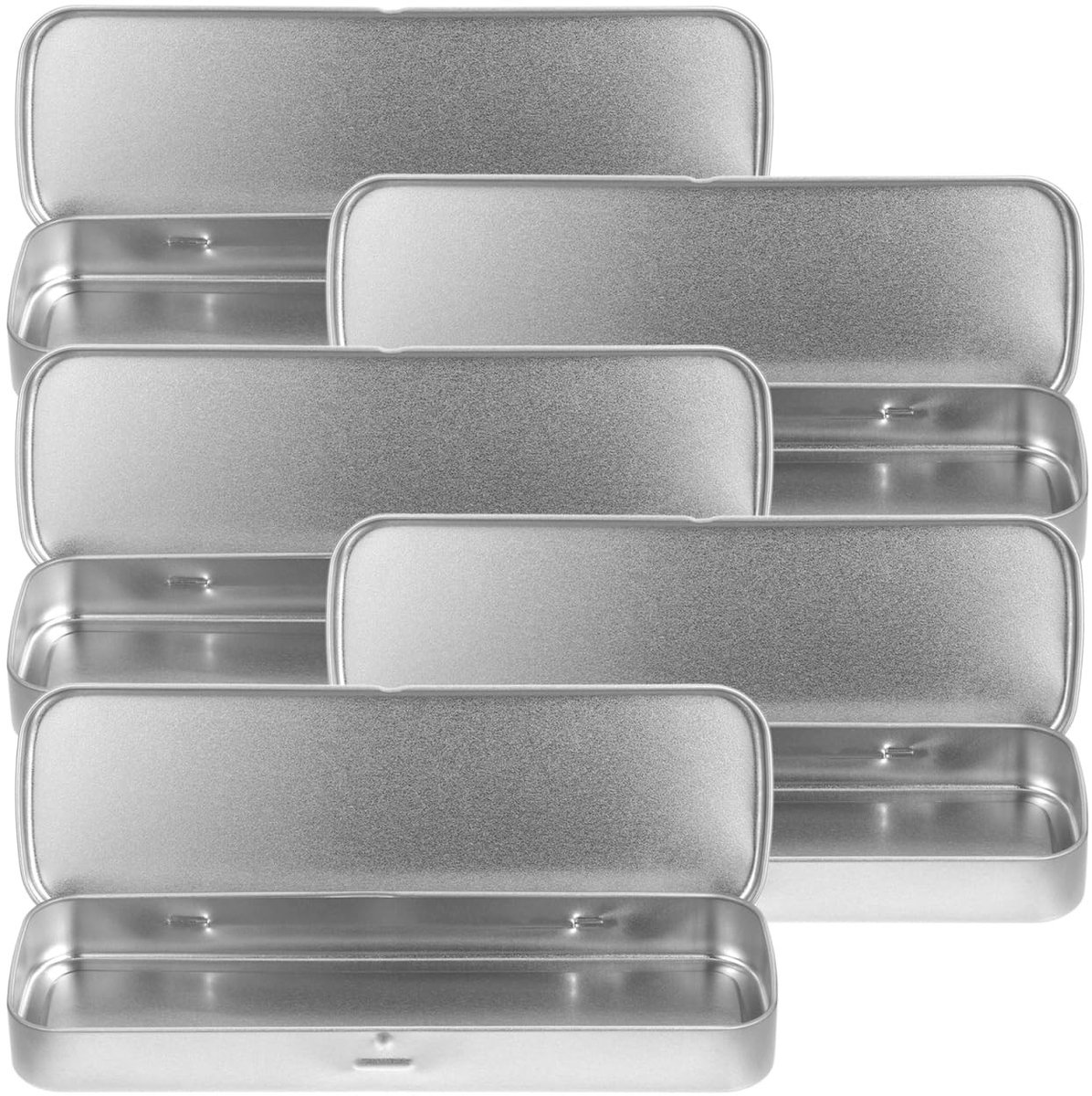 Solidchoice - Set van 5 Metalen Opbergdozen voor Pennen en Potloden