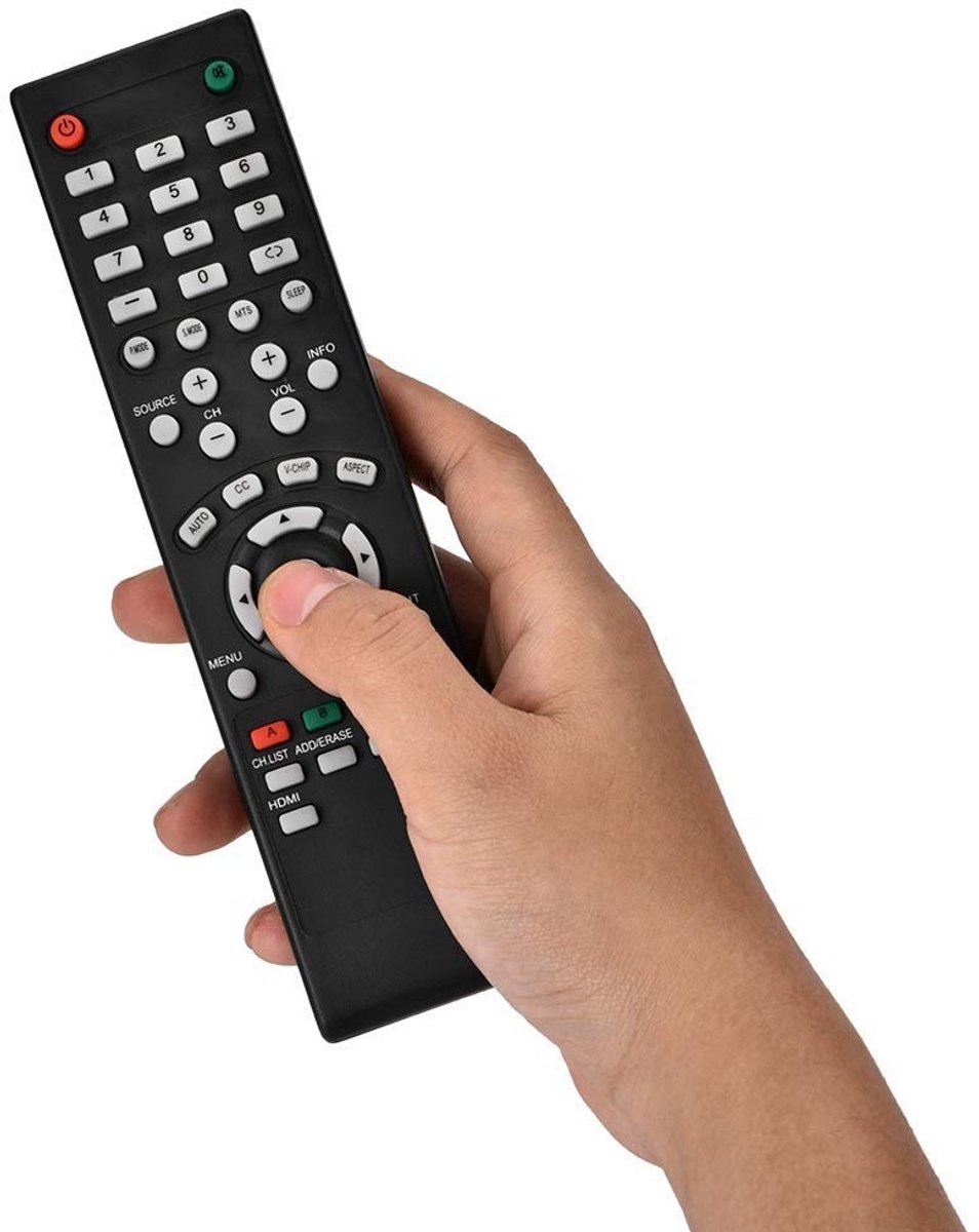Solidchoice - Tv-afstandsbediening - Universele afstandsbediening - Duurzaam ABS-plastic - Compact ontwerp - Lange afstandsbed...