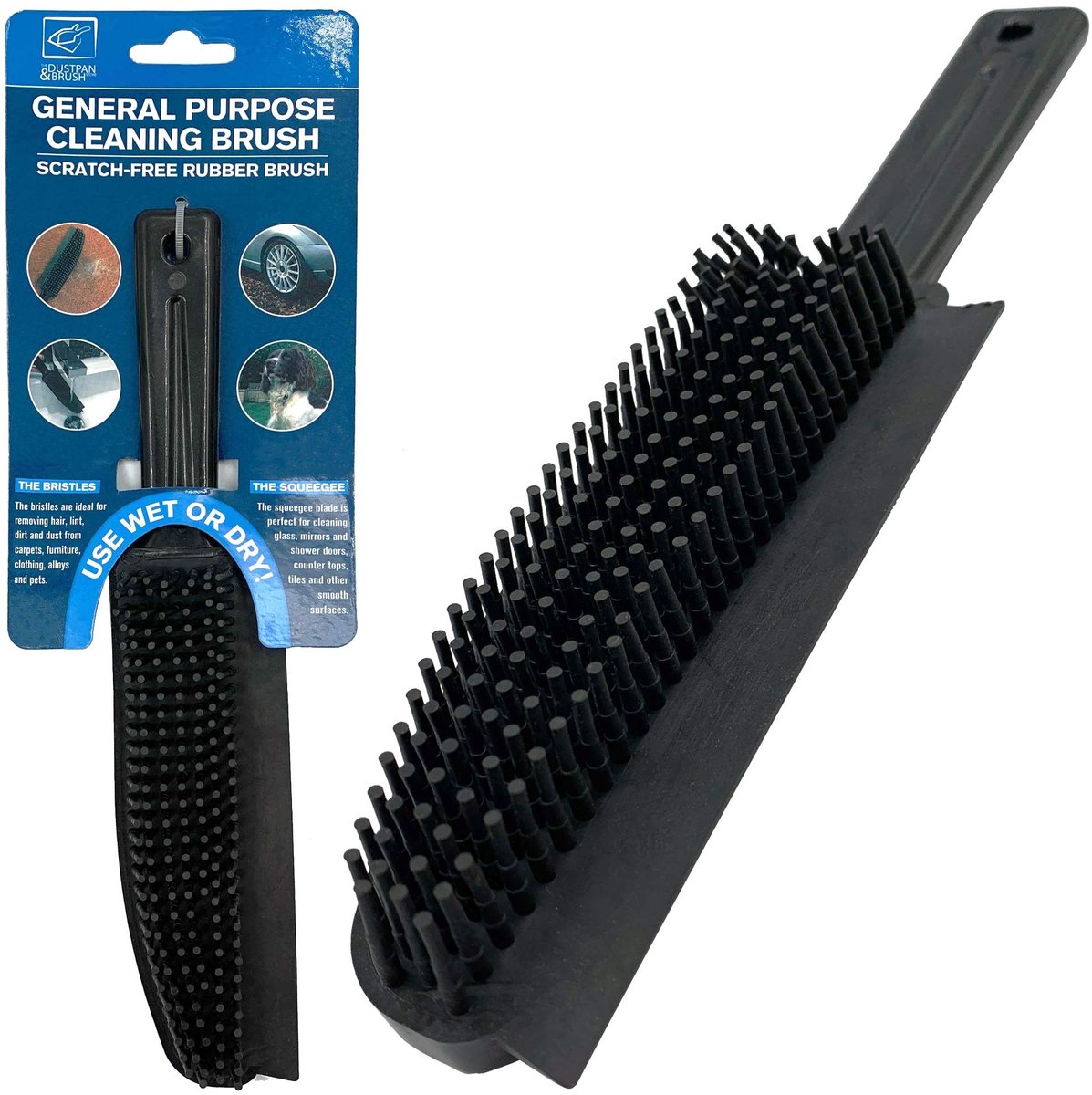 Solidchoice - Professionele 2-in-1 Rubberen Hand en Schoonmaakborstel
