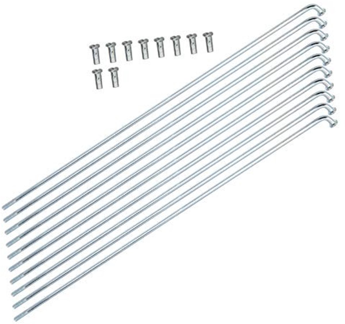 Solidchoice - 10 Stuks Roestvrij Stalen Fietsspaken 13G 2,2 mm - Duurzaam Fietsaccessoire
