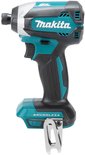 Makita slagmoersleutel, zwart met turquoise accenten, borstelloos.