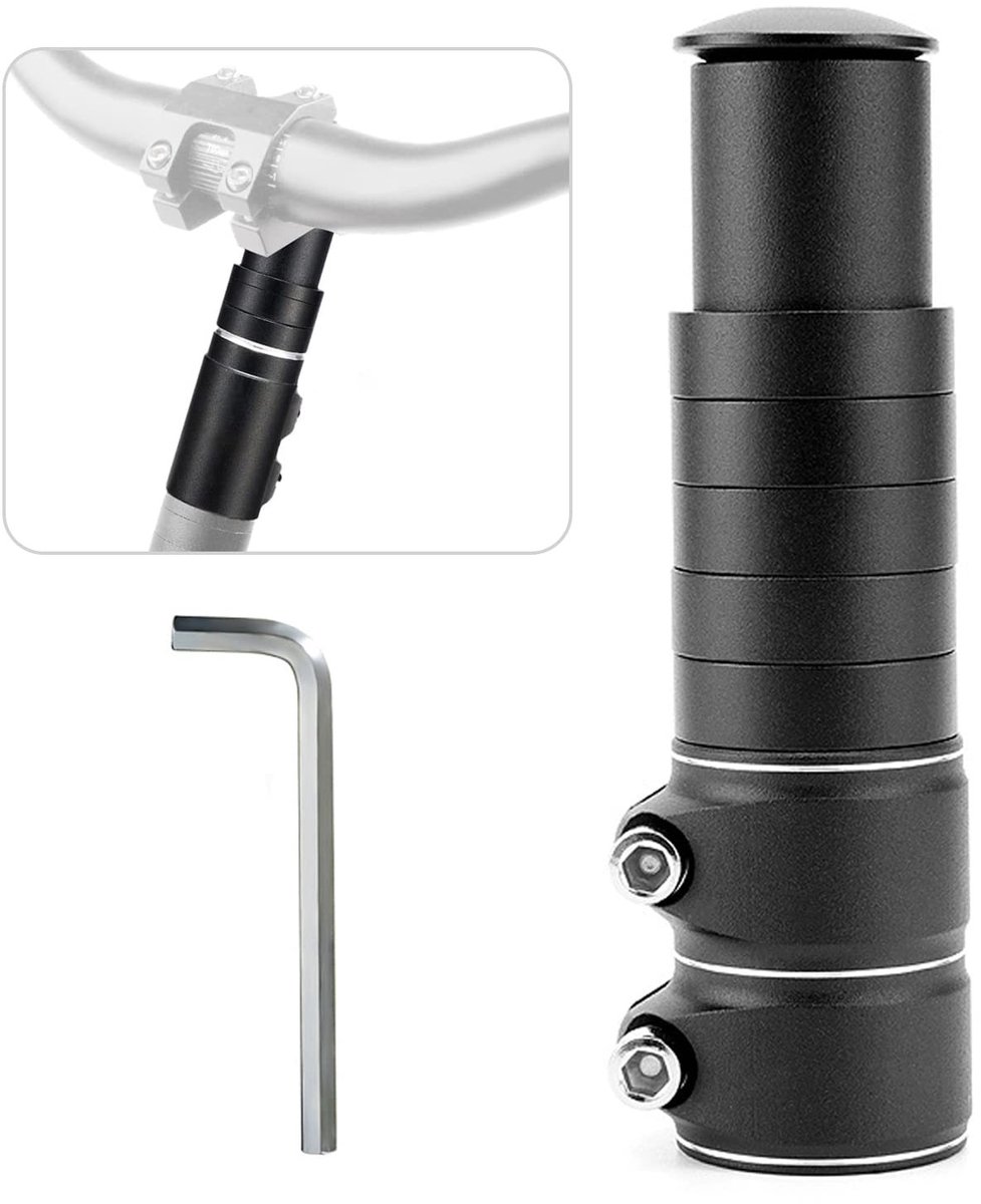 Solidchoice - Handlebar Riser Adapter voor Fietsen van Aluminium