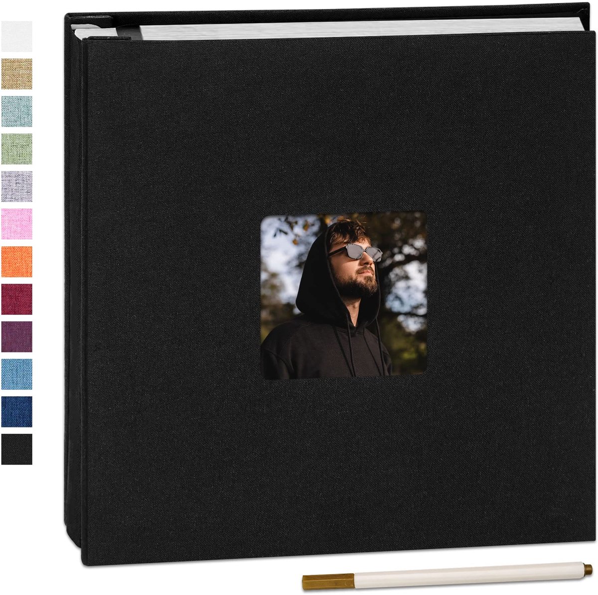 Solidchoice - Zelfklevend Fotoalbum 33 x 32 cm met 60 Pagina's voor Foto's en Herinneringen