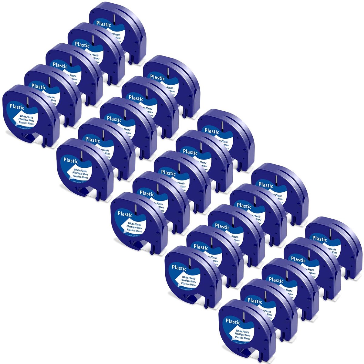 Solidchoice - Compatibele Label Tape voor Dymo LetraTag (12mm x 4m)