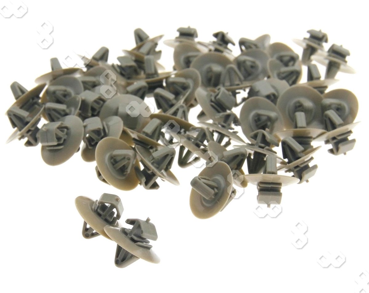 Solidchoice - Trim Clips Auto - 50 Stuks Bekledingsclips - Kunststof - Compatibel Met Renault Master - Onderdeel voor Buitendeur - Perfecte Pasvorm