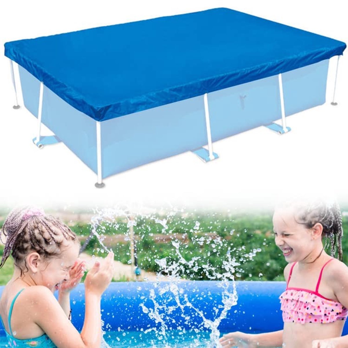 Solidchoice - Rectangulaire Zwembadscover UV Bestendig en Duurzaam