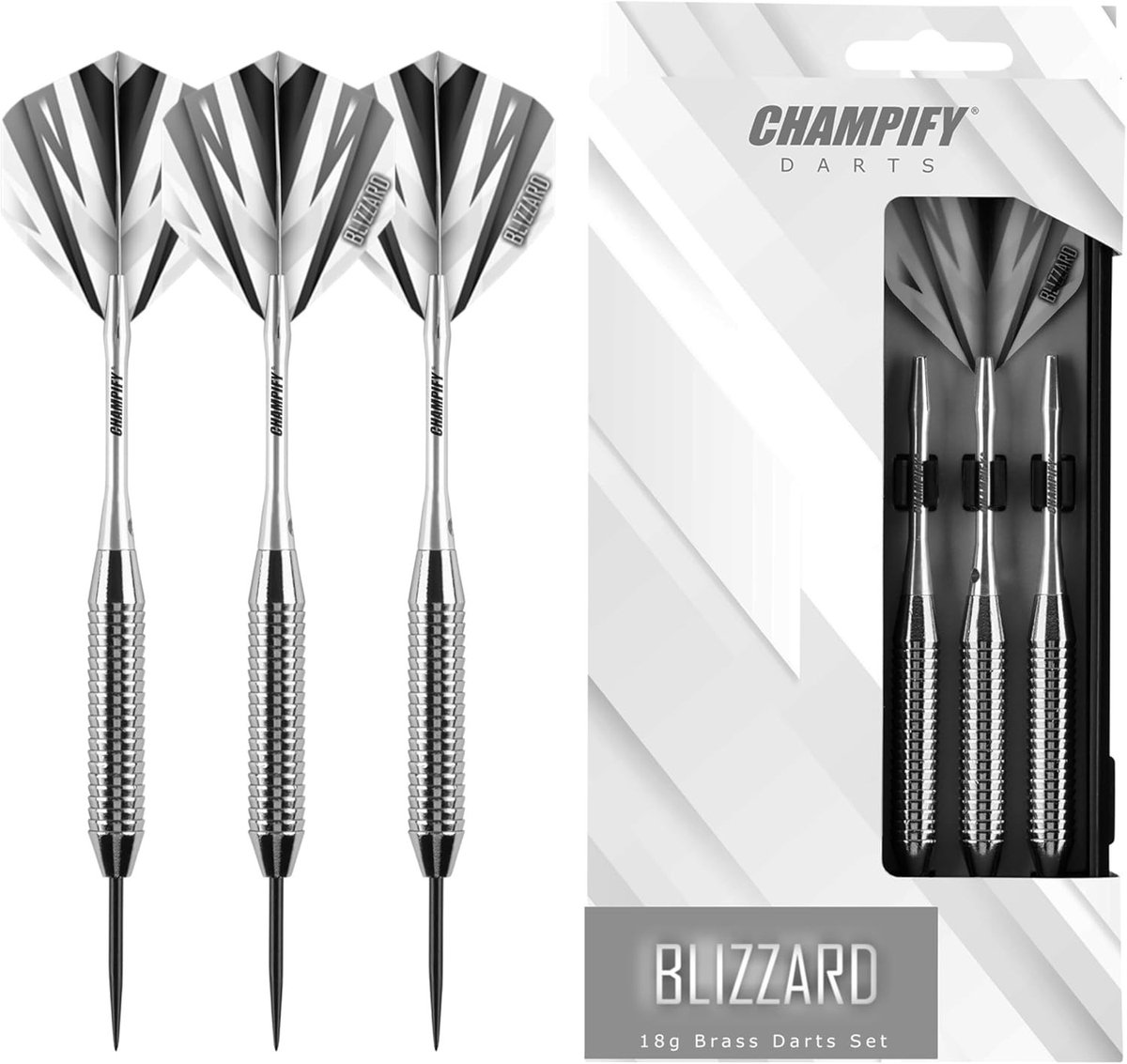Dartset - Messing - 18 g - Met Stalen Punten en Extra Accessoires - Voor Beginners
