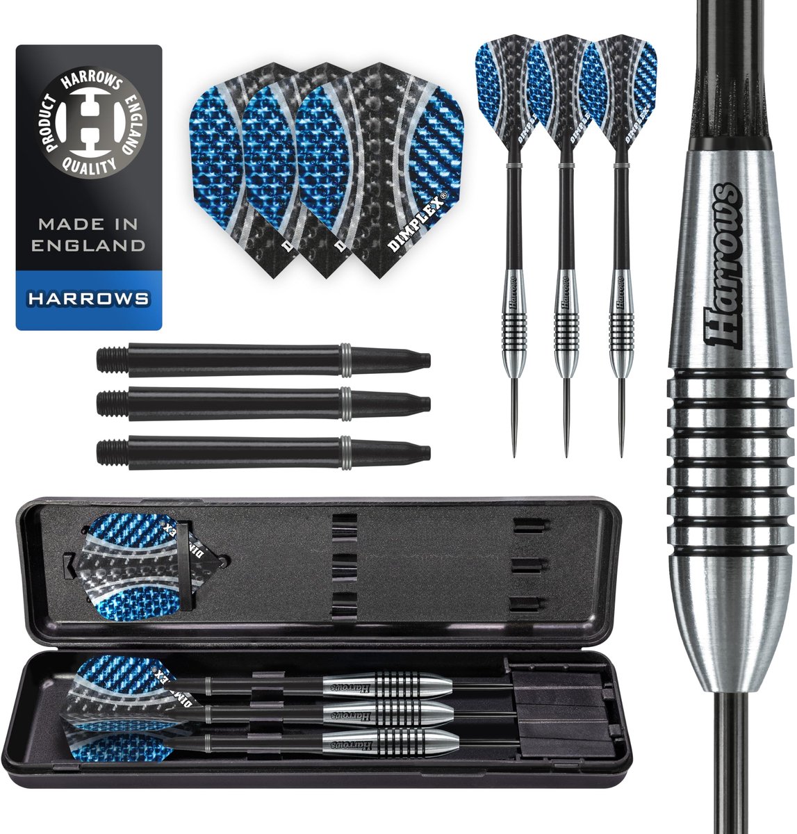 Solidchoice - Bomber 85% Wolfraam Dartsset met Draagtas