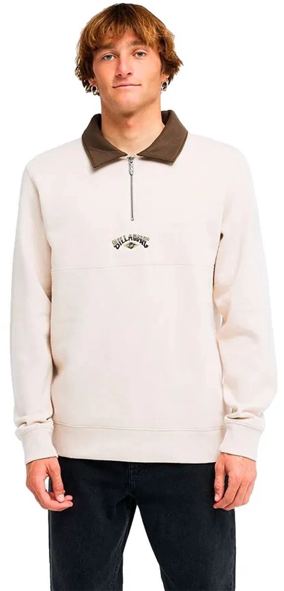 Billabong Winton Half Rits Trui Wit M Man