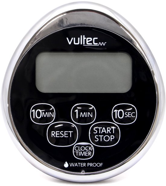 Vultec Douchetimer - digitale waterdichte timer