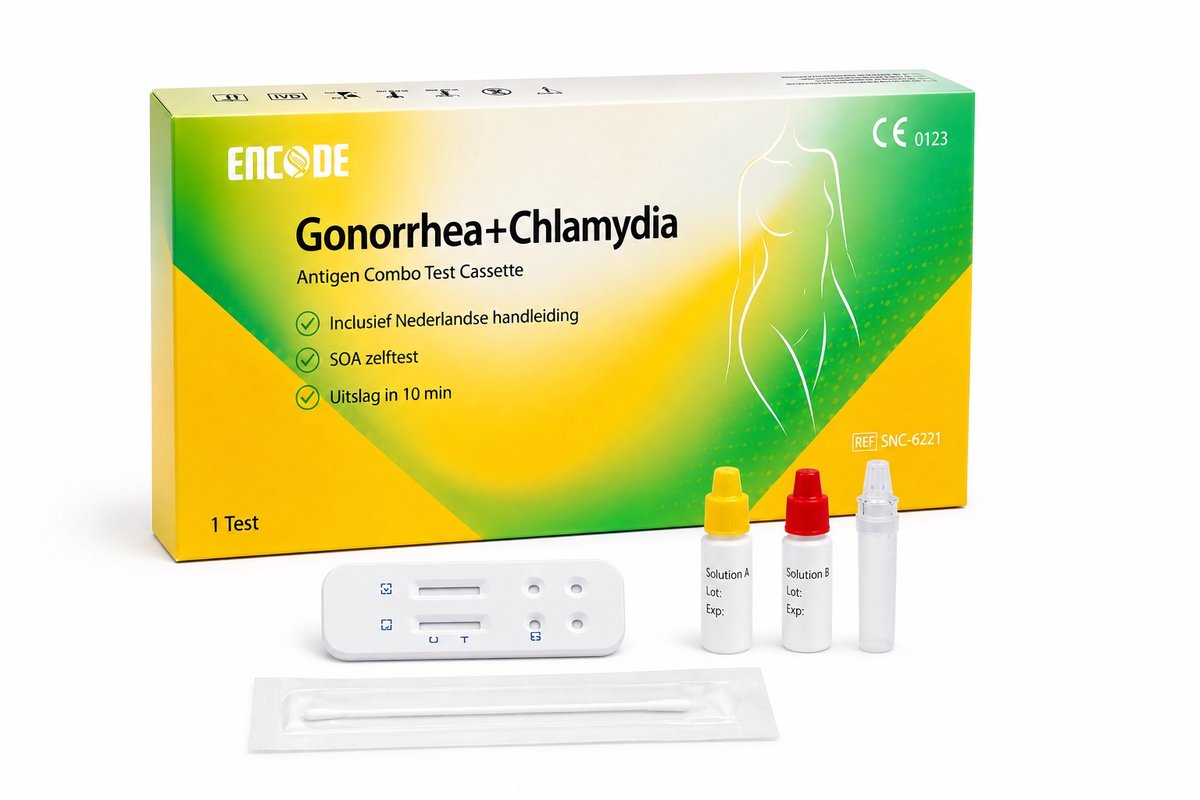Encode Chlamydia & Gonorroe Zelftest – Combinatietest voor vrouwen – 1 stuk