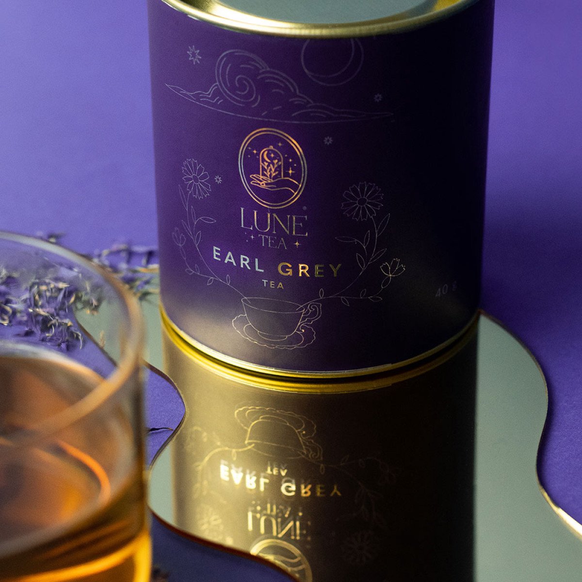 Zwarte thee Lune Tea Earl Grey Tea, 40 g
