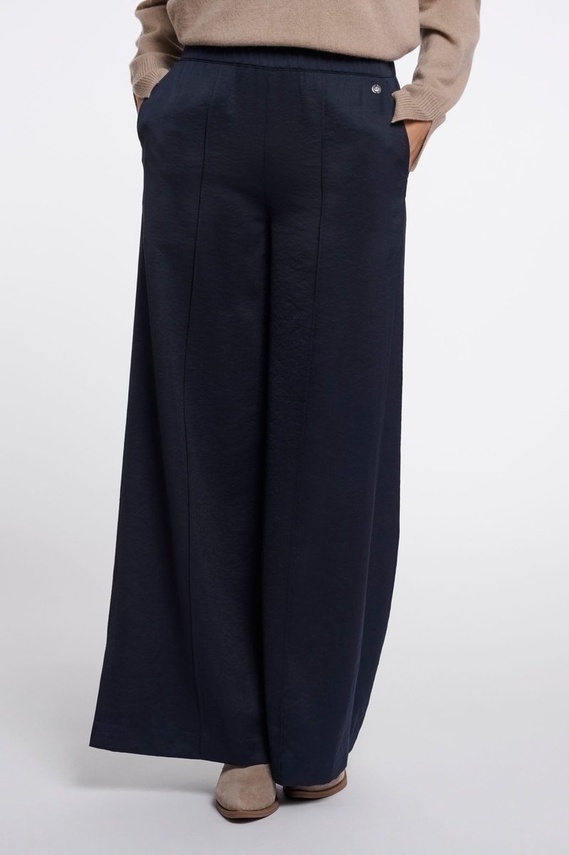 Rino & Pelle Broeken - Nena wide leg trousers - Effen