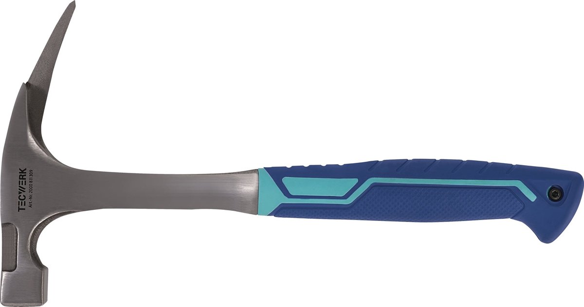 Ganzstahllatthammerkop G.600g m.Magnet geraut fijn gepolijst TECWERK