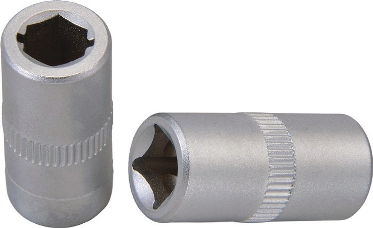 Adapter Aandrijving-4-KT.1/4 inch Aandrijving-6-KT.1/4 inch L.25mm TECWERK