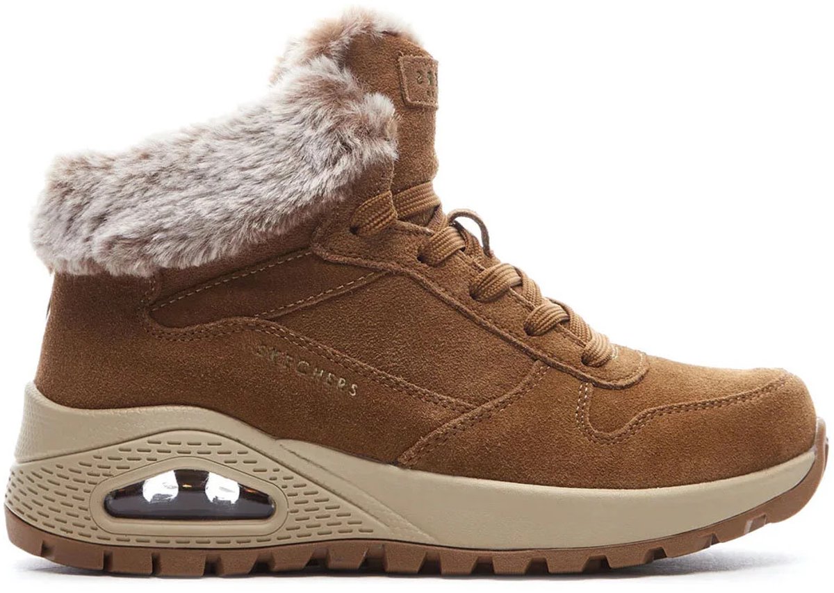 SKECHERS UNO RUGGED-WINTRIN Skechers Dames Sneakers Bruin EU 36,5