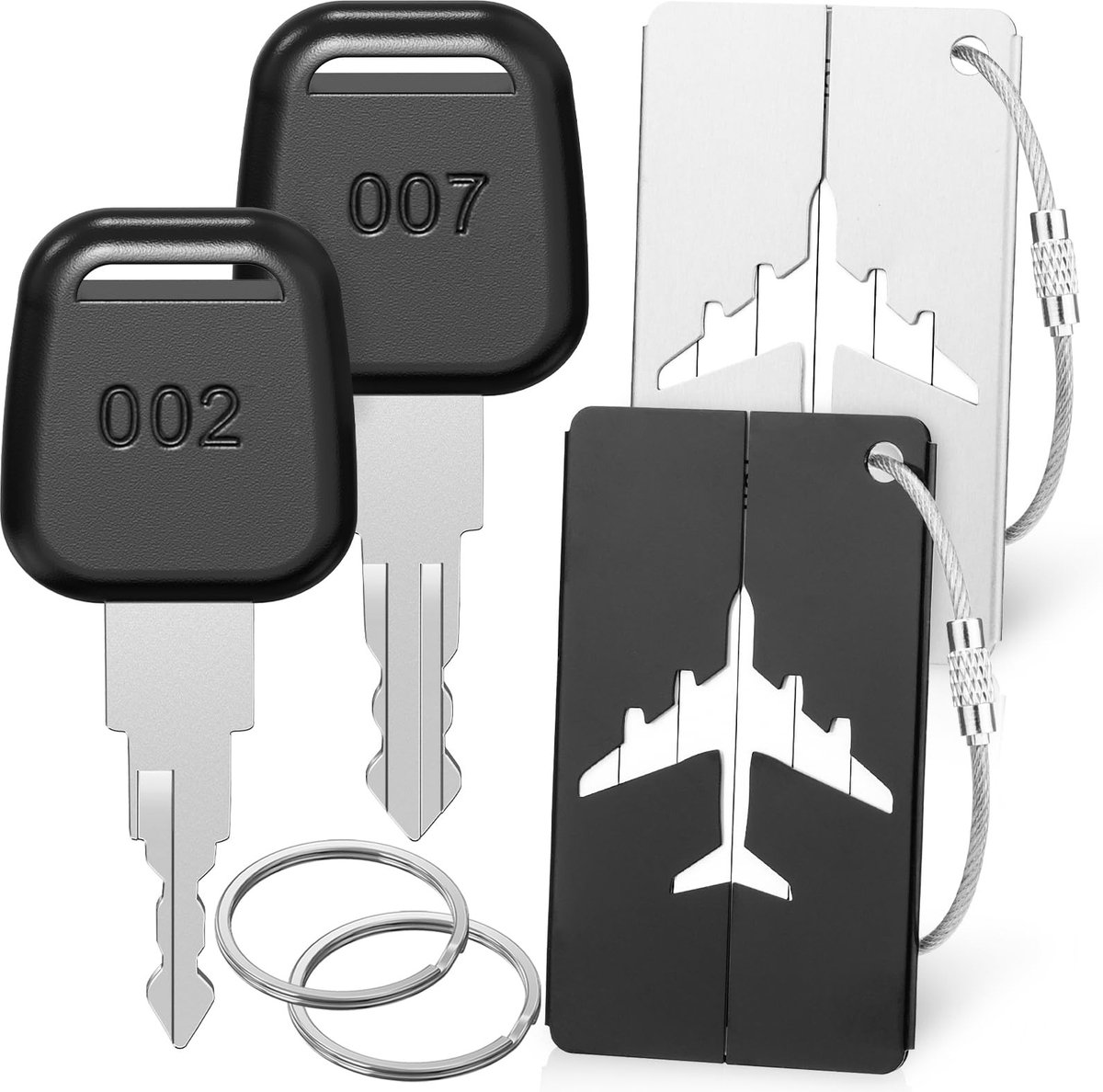 Solidchoice - Set van 2 TSA Sleutels voor Bagage en Reisaccessoires