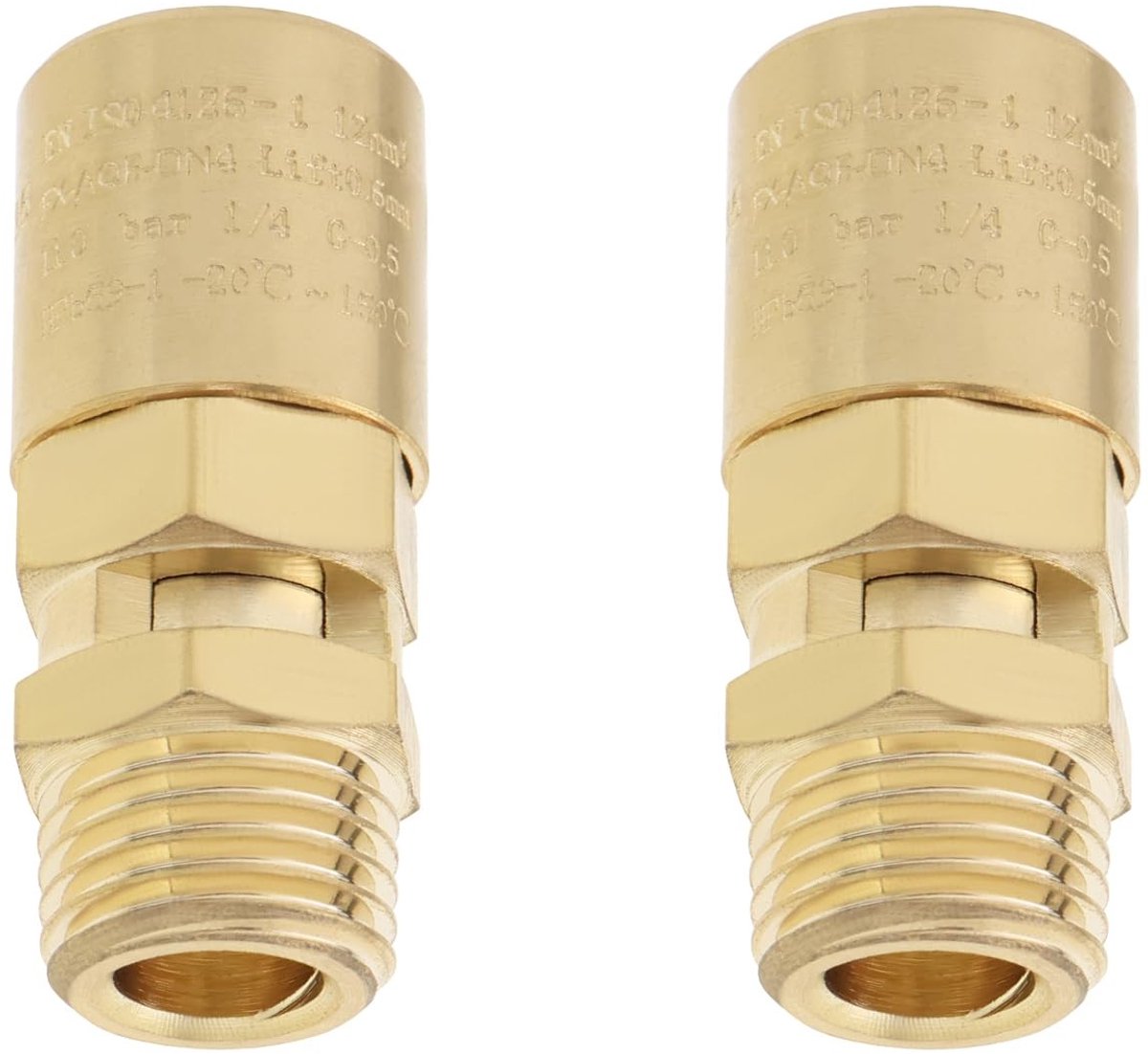 Solidchoice - 2 Stuks Messing Luchtcompressor Veiligheidsklep - 11 Bar