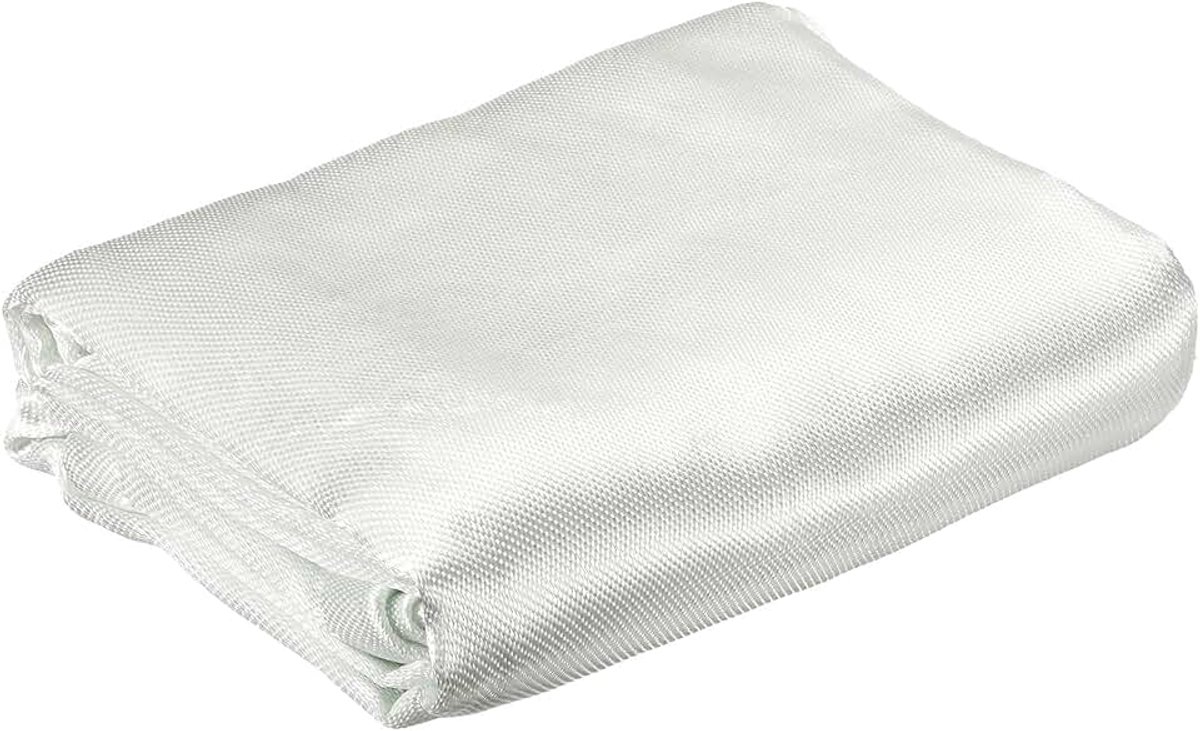 Lasdeken, brandbescherming, 175 x 182 cm, glasvezelweefsel, hittebestendig, beschermingsdeken, zweetbeschermingsuitrusting voor industriële grill, 0,8 mm dik, wit
